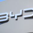 The BYD logo is seen at the dealership and showroom. BYD builds its first European passenger car factory in Szeged, Hungary, which underlines its commitment to the European market. This factory produces vehicles for the European market. Taken in Ghent, Belgium, on April 6, 2025. (Photo by Jonathan Raa/NurPhoto) (Photo by Jonathan Raa / NurPhoto via AFP)