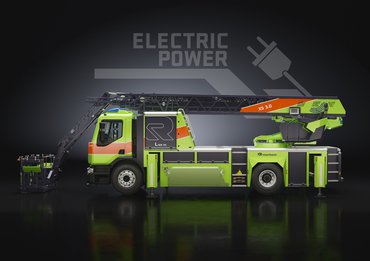 Az L32A-XS az első elektromos hajtású tűzoltólétra