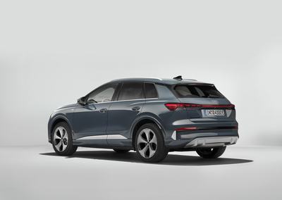 Lavender gray, studio static photo, exterior, three-quarter rear view
