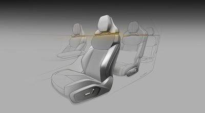Design sketch Audi Q9 - Interior
