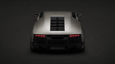 Titanium, static studio shot, exterior, rear view