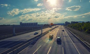 busy highway traffic