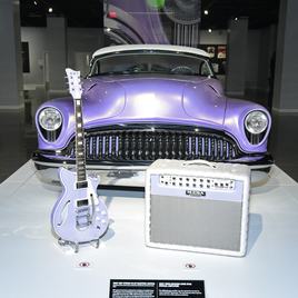 LOS ANGELES, CALIFORNIA - JANUARY 30: Custom concept car Skyscraper belonging to musician James Hetfield of Metallica at the opening of his custom automobile exhibit "Reclaimed Rust: The James Hetfeild Collection" at Petersen Automotive Museum on January 30, 2020 in Los Angeles, California. (Photo by Michael Tullberg/Getty Images)