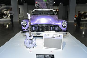 LOS ANGELES, CALIFORNIA - JANUARY 30: Custom concept car Skyscraper belonging to musician James Hetfield of Metallica at the opening of his custom automobile exhibit "Reclaimed Rust: The James Hetfeild Collection" at Petersen Automotive Museum on January 30, 2020 in Los Angeles, California. (Photo by Michael Tullberg/Getty Images)