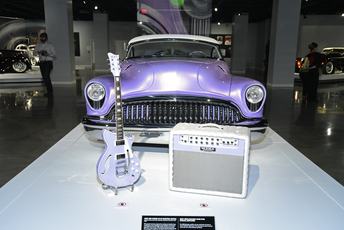 LOS ANGELES, CALIFORNIA - JANUARY 30: Custom concept car Skyscraper belonging to musician James Hetfield of Metallica at the opening of his custom automobile exhibit "Reclaimed Rust: The James Hetfeild Collection" at Petersen Automotive Museum on January 30, 2020 in Los Angeles, California. (Photo by Michael Tullberg/Getty Images)