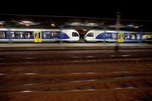 A Stadler Flirt of MAV Departs from Budapest Keleti Railway Station (Photo by Balint Szentgallay/NurPhoto via Getty Images)