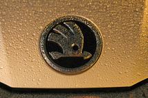 A Skoda badge is seen on a car in Warsaw, Poland on 02 November, 2025. (Photo by Jaap Arriens/NurPhoto via Getty Images)