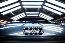 An Audi Q3 model on the assembly line at the Audi plant in Gyor, Hungary, on Monday, Oct. 27, 2025. European car sales rose for a third consecutive month in September, with new-vehicle registrations increasing 11% to 1.24 million units. Photographer: Akos Stiller/Bloomberg via Getty Images
