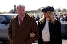 Jeremy Clarkson and Lisa Hogan on day four of the 2026 Cheltenham Festival at Cheltenham Racecourse. Picture date: Friday March 13, 2026. (Photo by Joe Giddens/PA Images via Getty Images)