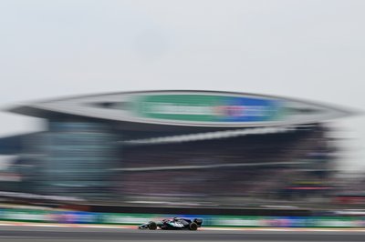 SHANGHAI, CHINA - MARCH 15: Andrea Kimi Antonelli of Italy driving the (12) Mercedes AMG Petronas F1 Team W17 on track during the F1 Grand Prix of China at Shanghai International Circuit on March 15, 2026 in Shanghai, China. (Photo by Pauline Ballet - Formula 1/Formula 1 via Getty Images)