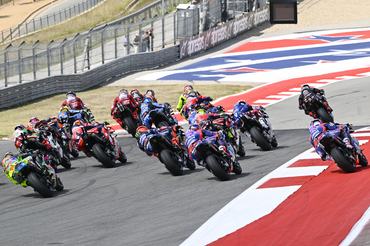 AUSTIN, TEXAS - MARCH 29: The MotoGP race start during the MotoGP of  United States at Circuit of The Americas on March 29, 2026 in Austin, Texas. (Photo by Gold & Goose Photography/Getty Images)