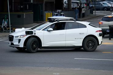 A Waymo vehicle navigates the streets of Nashville, Tennessee, on May 1, 2026. (Photo by Camden Hall/NurPhoto via Getty Images)
