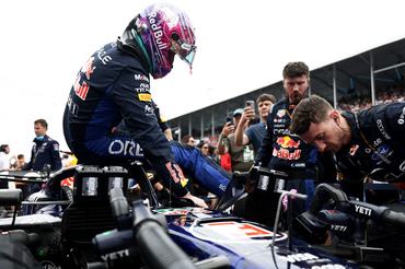MIAMI, FLORIDA - MAY 03: Max Verstappen of the Netherlands and Oracle Red Bull Racing arrives on the grid during the F1 Grand Prix of Miami at Miami International Autodrome on May 03, 2026 in Miami, Florida. (Photo by Mark Thompson/Getty Images)
