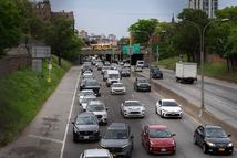 Traffic on the Brooklyn Queens Expressway (BQE) in the Brooklyn borough of New York, US, on Friday, May 22, 2026. Gasoline will be a pain point for travelers this Memorial Day weekend, with the average nationwide retail price now less than 50 cents away from an all-time high. Photographer: Adam Gray/Bloomberg via Getty Images