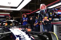 MONTREAL, QUEBEC - MAY 23: Max Verstappen of the Netherlands and Oracle Red Bull Racing prepares to drive in the garage during qualifying ahead of the F1 Grand Prix of Canada at Circuit Gilles-Villeneuve on May 23, 2026 in Montreal, Quebec. (Photo by Mark Thompson/Getty Images)