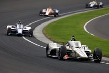 INDIANAPOLIS, INDIANA - MAY 24: Felix Rosenqvist, driver of the #60 Meyer Shank w/ Curb-Agajanian Honda leads a pack of cars during the NTT IndyCar Series 110th Running of the Indianapolis 500 at Indianapolis Motor Speedway on May 24, 2026 in Indianapolis, Indiana. (Photo by Justin Casterline/Getty Images)