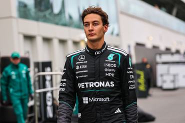 MONTREAL, CANADA - MAY 24: A frustrated George Russell of Great Britain and Mercedes AMG Petronas walks in the paddock following his DNF during the F1 Grand Prix of Canada at Circuit Gilles-Villeneuve on May 24, 2026 in Montreal, Canada. (Photo by Kym Illman/Getty Images)