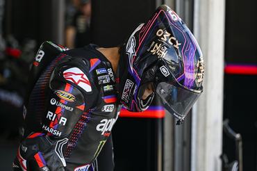 BALATONBOGLAR, HUNGARY - JUNE 06: Jorge Martin of Spain riding the Aprilia Racing bike (89) leaves his garage during the Sprint ahead of the MotoGP of Hungary at Balaton Park Circuit on June 06, 2026 in Balatonboglar, Hungary. (Photo by Gold & Goose Photography/Getty Images)