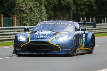 #27 Heart Of Racing Team WEC, Aston Martin Vantage AMR LMGT3: Ian James from the United States, Zacharie Robichon from Canada, and Mattia Drudi from Italy compete during the 24 Hours of Le Mans at the 24h Le Mans Circuit on June 10, 2026. (Photo by Gabriele Lanzo/Alessio Morgese/NurPhoto via Getty Images)