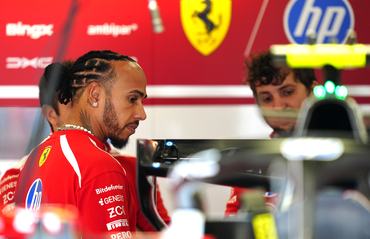Ferrari's Lewis Hamilton at Silverstone Circuit, Towcester, ahead of the British Grand Prix. Picture date: Thursday July 2, 2026. (Photo by David Davies/PA Images via Getty Images)
