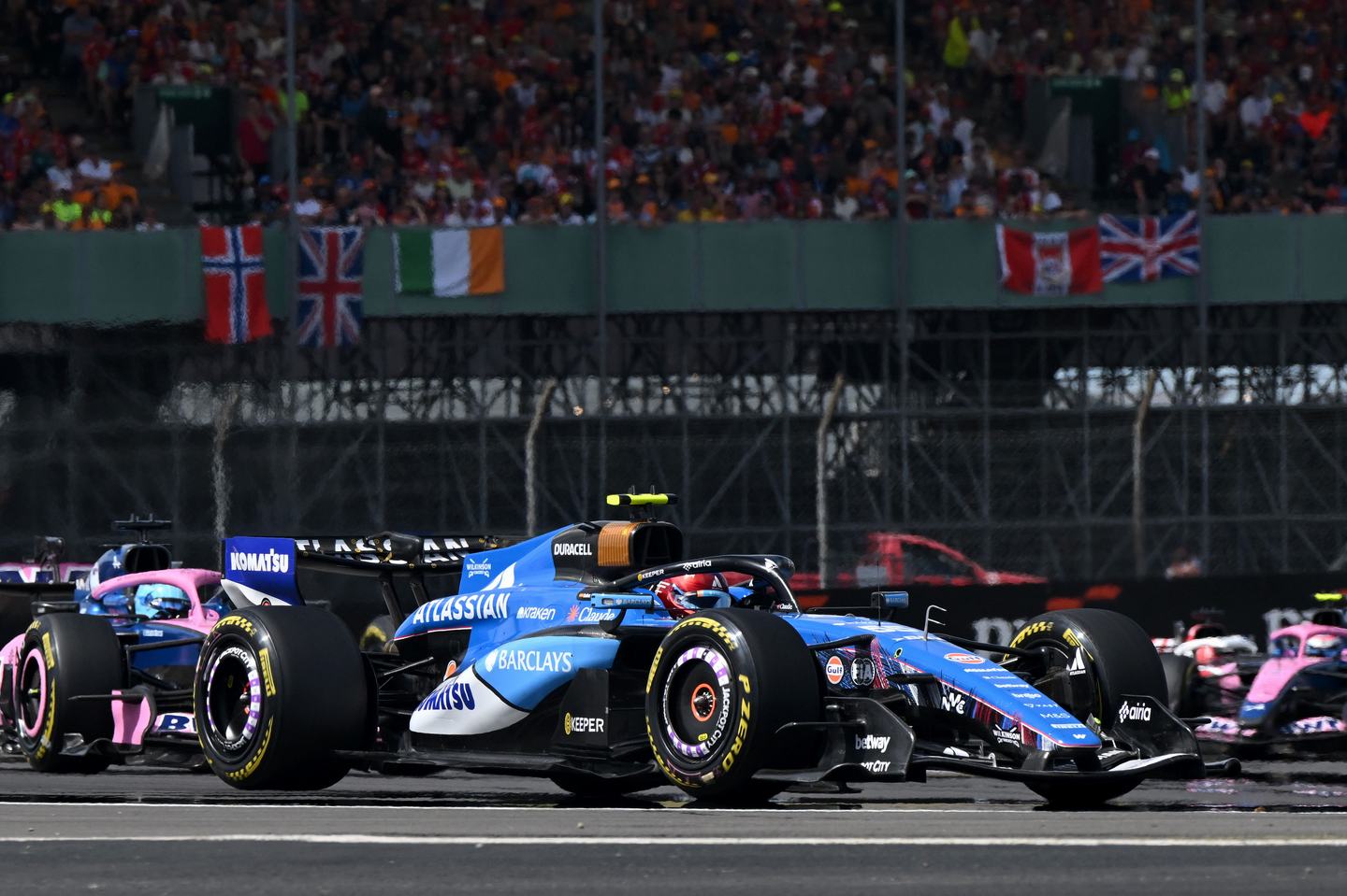 NORTHAMPTON, ENGLAND - JULY 05: Carlos Sainz of Spain driving the (55) Williams FW48 Mercedes on track during the F1 Grand Prix of Great Britain at Silverstone Circuit on July 05, 2026 in Northampton, England. (Photo by Mark Sutton - Formula 1/Formula 1 via Getty Images)