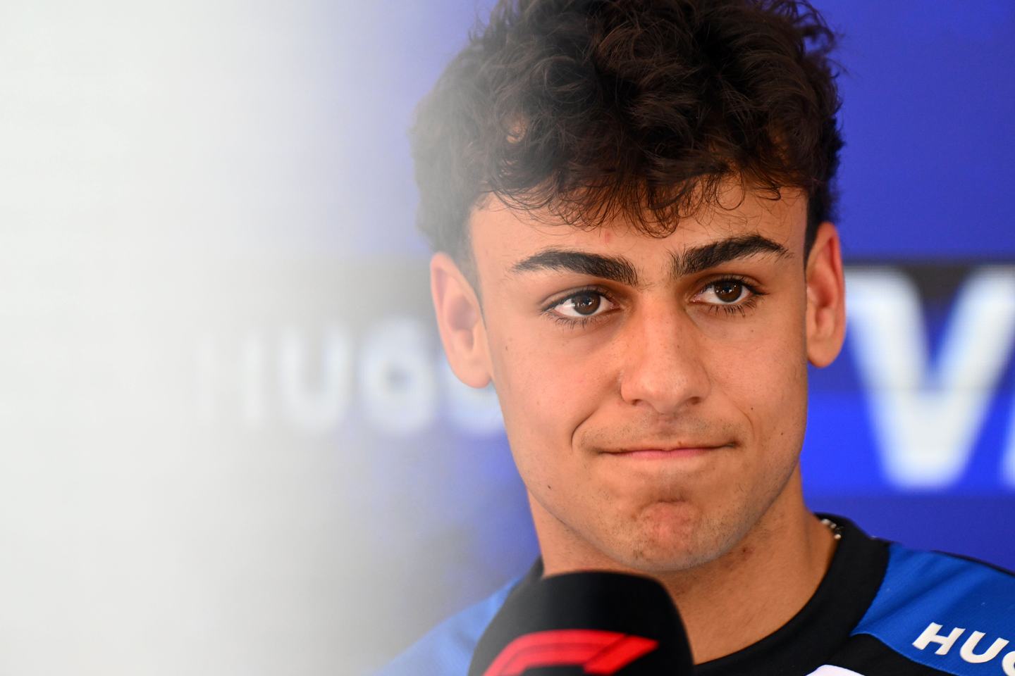 SPA, BELGIUM - JULY 16: Arvid Lindblad of Great Britain and Visa Cash App Racing Bulls talks to the media during previews ahead of the F1 Grand Prix of Belgium at Circuit de Spa-Francorchamps on July 16, 2026 in Spa, Belgium. (Photo by Mark Sutton - Formula 1/Formula 1 via Getty Images)
