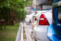 cars parking in a row