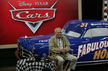 Paul Newman during preparations for the world premiere of Disney/Pixar's newest animated film "Cars". The premiere will be held at Lowe's Motor Speedway on Friday, May 26, 2006 in Concord, North Carolina. The film opens nationwide on June 9. (Photo by E. Charbonneau/WireImage for Disney Pictures)