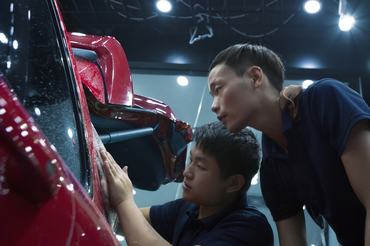 automobile pastes the membrane