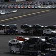 RICHMOND, CA - MAY 24:  Brand new cars sit on a truck that is leaving a lot at the Auto Warehousing Company near the Port of Richmond on May 24, 2018 in Richmond, California.  U.S. president Donald Trump is threatening to impose heavy tariffs on auto imports and has directed Commerce secretary Wilbur Ross to look into and determine if auto imports could be considered a national security threat and if it would be possible to bypass congress and take unilateral action under section 232 of the Trade Expansion Act of 1962.  (Photo by Justin Sullivan/Getty Images)