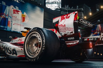 Digital renders of the VCARB 03 in the special livery ahead of the 2026 Japanese Grand Prix. // VCARB / Red Bull Content Pool // SI202603200358 // Usage for editorial use only //